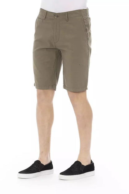 Baldinini Trend Army Cotton Men Bermuda Short Baldinini Trend