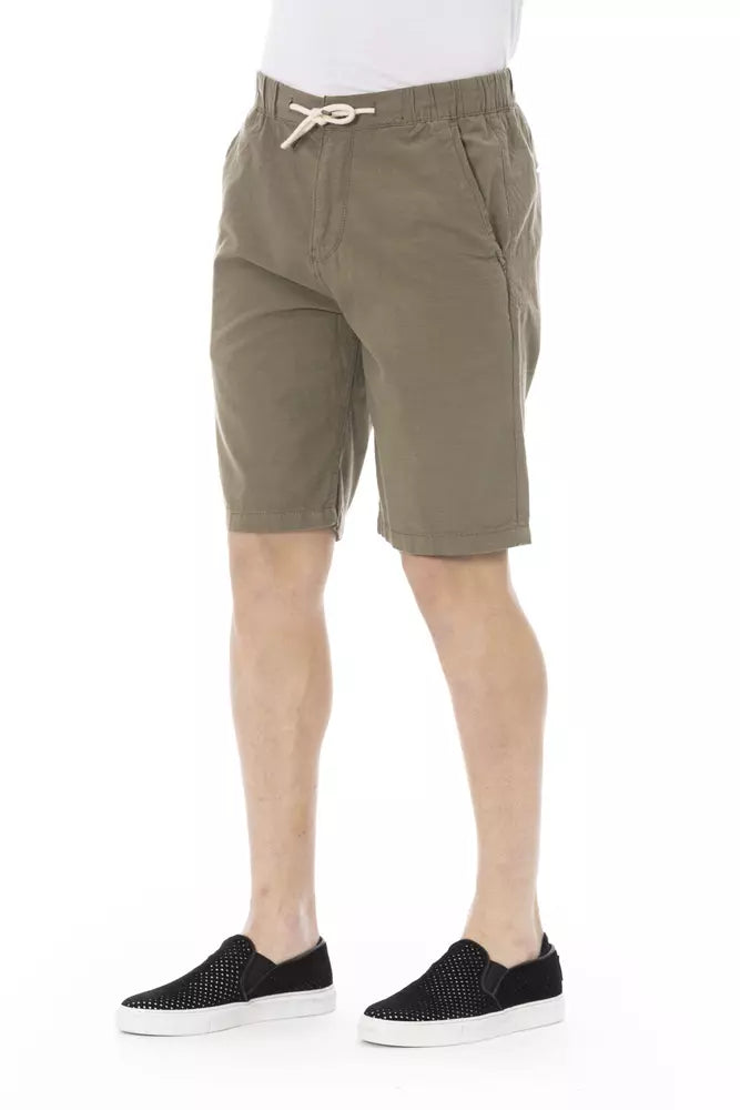 Baldinini Trend Army Cotton Men Short Baldinini Trend