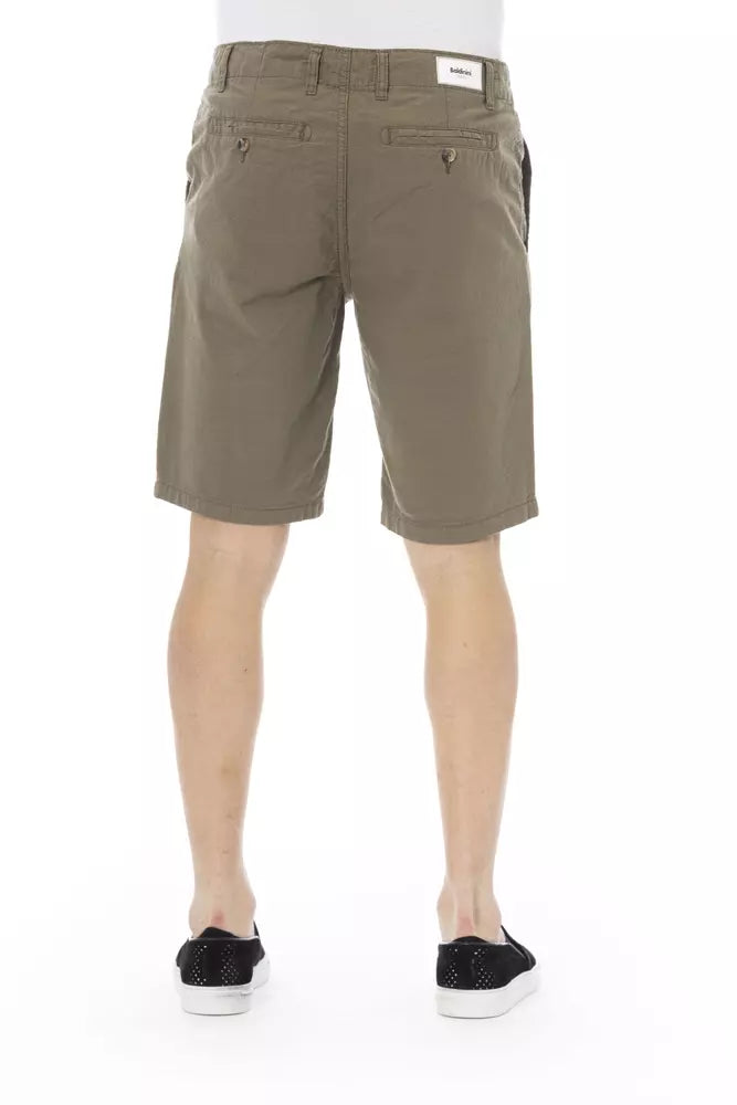 Baldinini Trend Army Cotton Men Bermuda Short Baldinini Trend