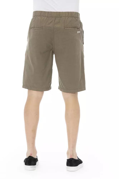 Baldinini Trend Army Cotton Men Short Baldinini Trend