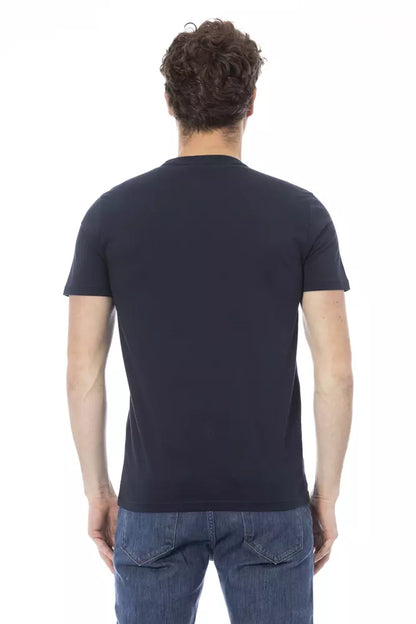 Baldinini Trend Blue Cotton Men T-Shirt Baldinini Trend