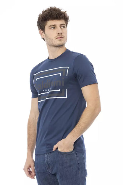 Baldinini Trend Blue Cotton Men T-Shirt Baldinini Trend