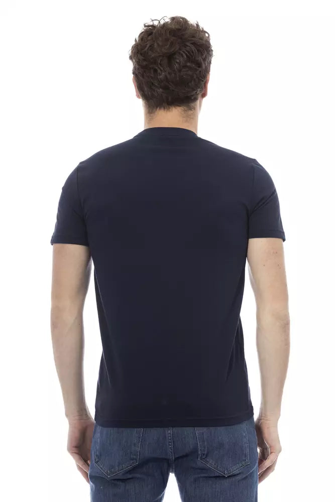 Baldinini Trend Blue Cotton Men T-Shirt Baldinini Trend