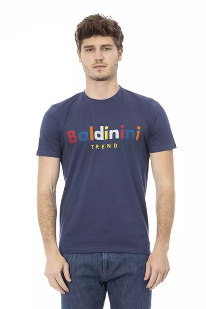 Baldinini Trend "Blue Cotton Men T-Shirt" Baldinini Trend