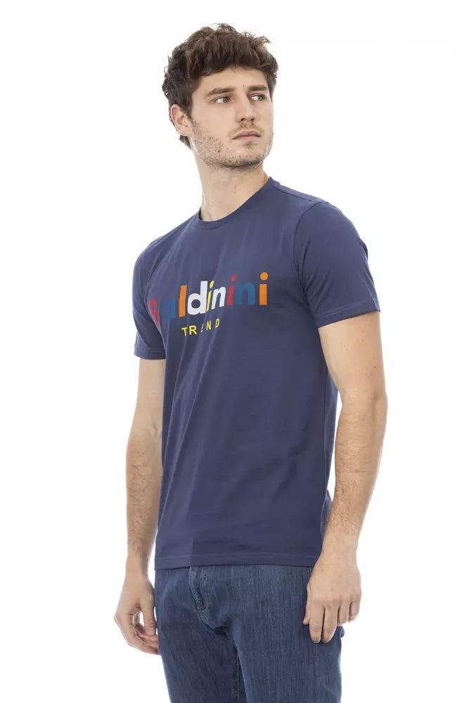 Baldinini Trend "Blue Cotton Men T-Shirt" Baldinini Trend