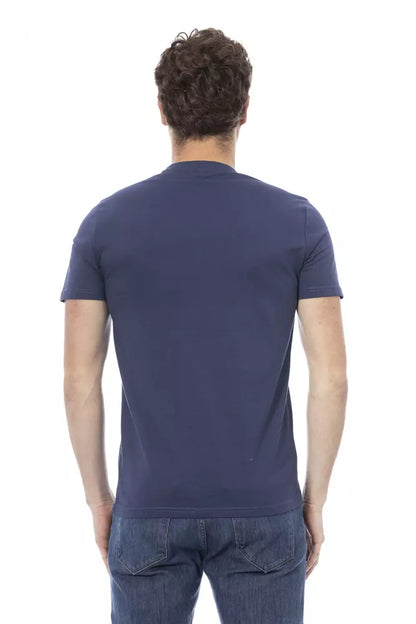 Baldinini Trend "Blue Cotton Men T-Shirt" Baldinini Trend