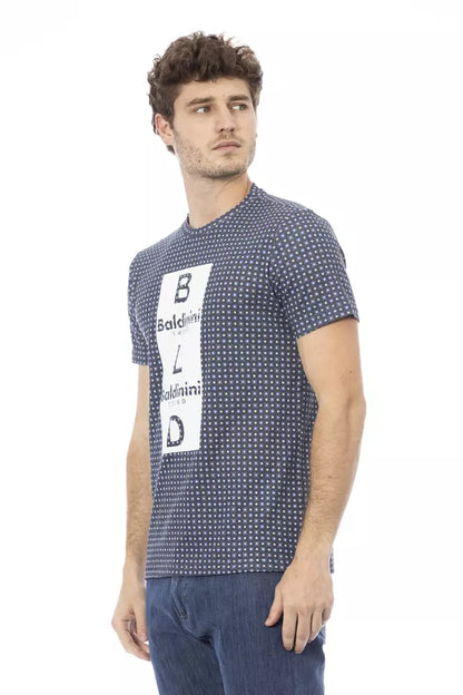 Baldinini Trend Gray Cotton Men T-Shirt Baldinini Trend