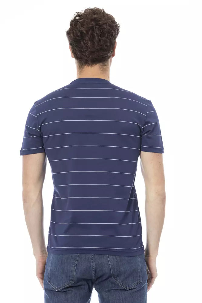 Baldinini Trend Blue Cotton Men T-Shirt Baldinini Trend