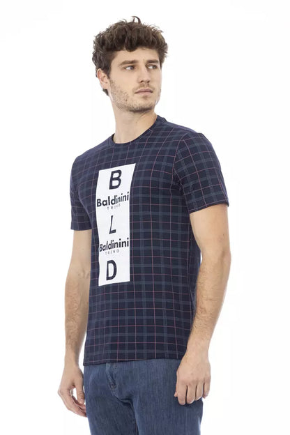 Baldinini Trend Blue Cotton Men T-Shirt Baldinini Trend