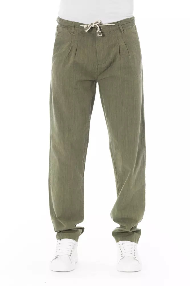 Baldinini Trend Army Cotton Men Chino Baldinini Trend