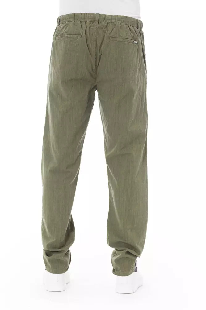 Baldinini Trend Army Cotton Men Chino Baldinini Trend