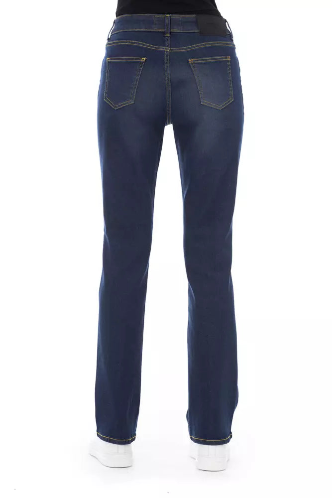 Baldinini Trend Blue Cotton Women Jeans Baldinini Trend