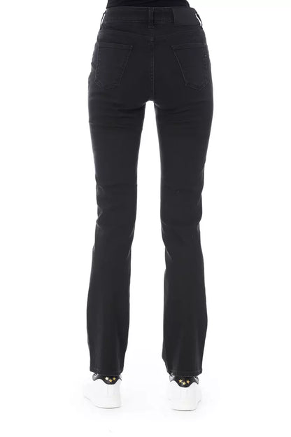 Baldinini Trend Black Cotton Women Jeans Baldinini Trend