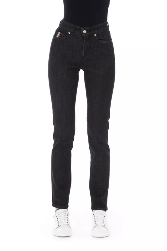 Baldinini Trend Black Cotton Women's Jean Baldinini Trend