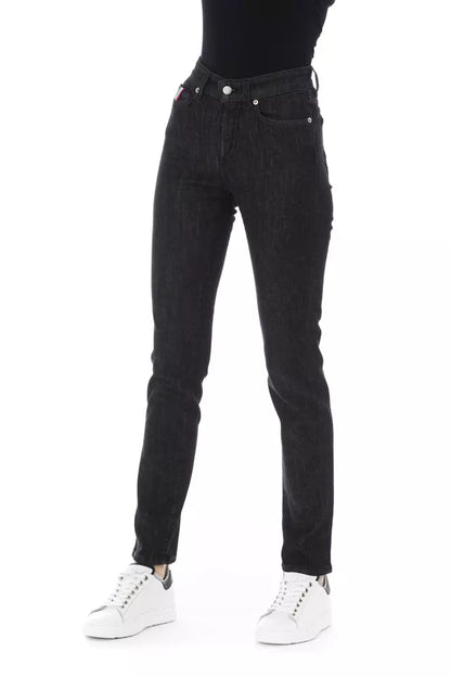 Baldinini Trend Black Cotton Women's Jean Baldinini Trend