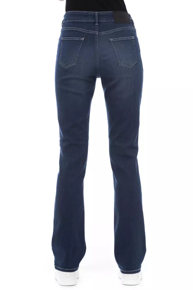 Baldinini Trend Blue Cotton Women Jeans Baldinini Trend