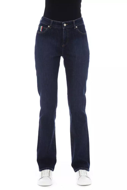 Baldinini Trend Blue Cotton Women Jeans Baldinini Trend