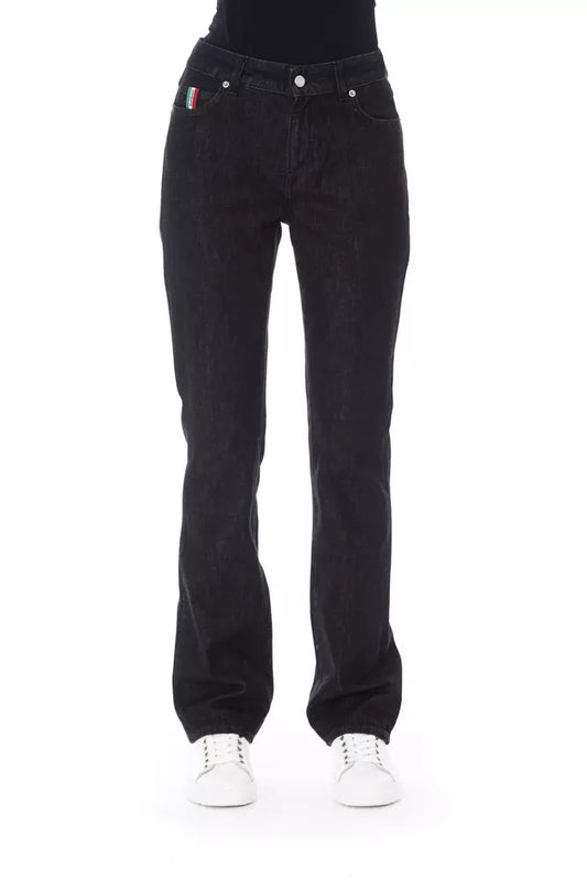 Baldinini Trend Black Cotton Women Jeans Baldinini Trend