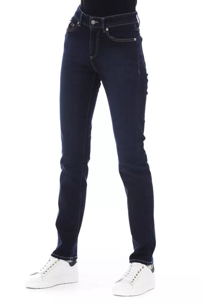 Baldinini Trend Blue Cotton Women Jeans Baldinini Trend