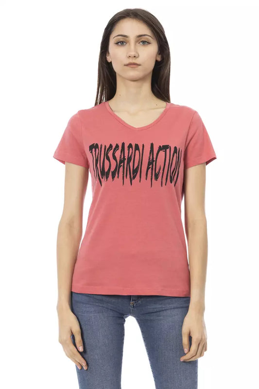 Trussardi Action Pink Cotton Women's Top Trussardi Action