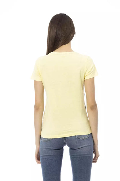 Trussardi Action Yellow Cotton Women Top Trussardi Action