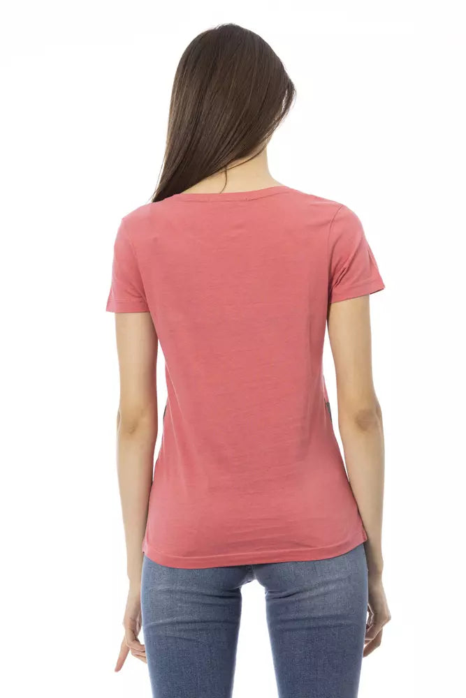 Trussardi Action Pink Cotton Women Top Trussardi Action