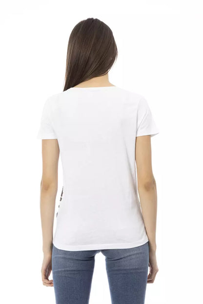 Trussardi Action White Cotton Women Top Trussardi Action