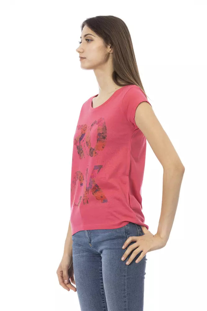 Trussardi Action Pink Cotton Women Top Trussardi Action