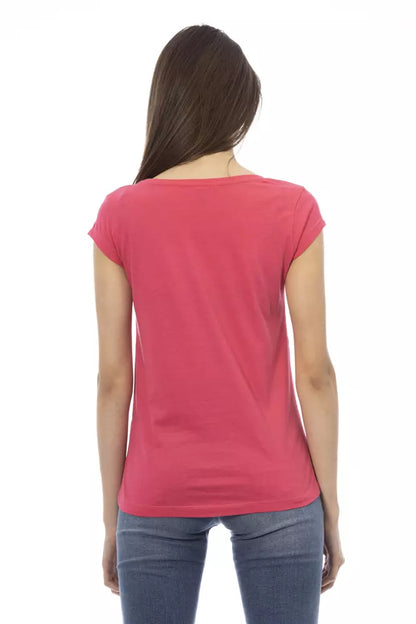 Trussardi Action Pink Cotton Women Top Trussardi Action