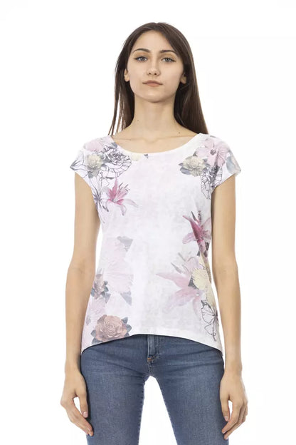 Trussardi Action White Cotton Women Top Trussardi Action