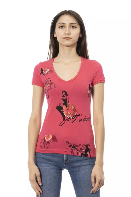 Trussardi Action Pink Cotton Women Top Trussardi Action