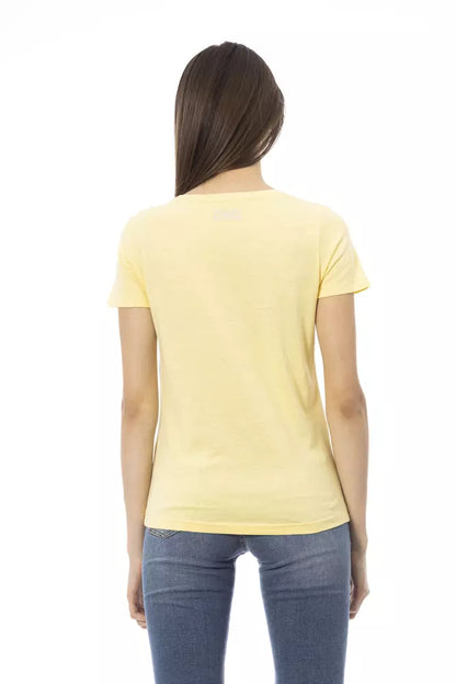 Trussardi Action Yellow Cotton Women T-Shirt Trussardi Action