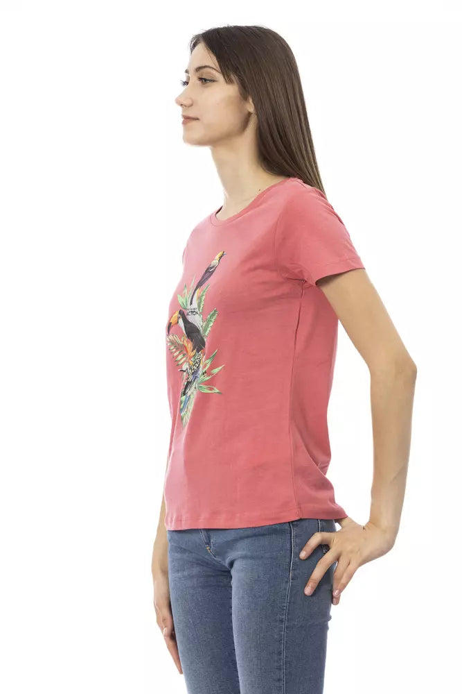 Trussardi Action Pink Cotton Women Top Trussardi Action