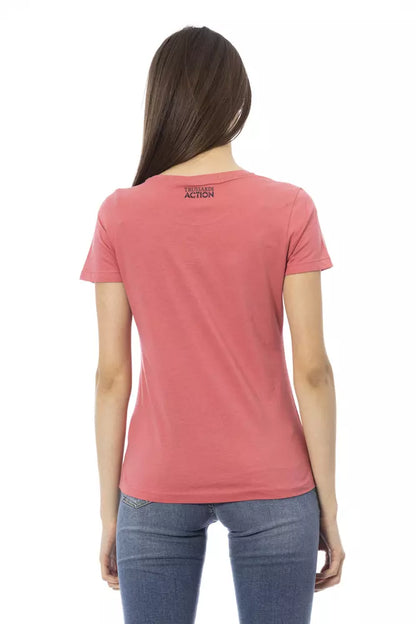 Trussardi Action Pink Cotton Women Top Trussardi Action