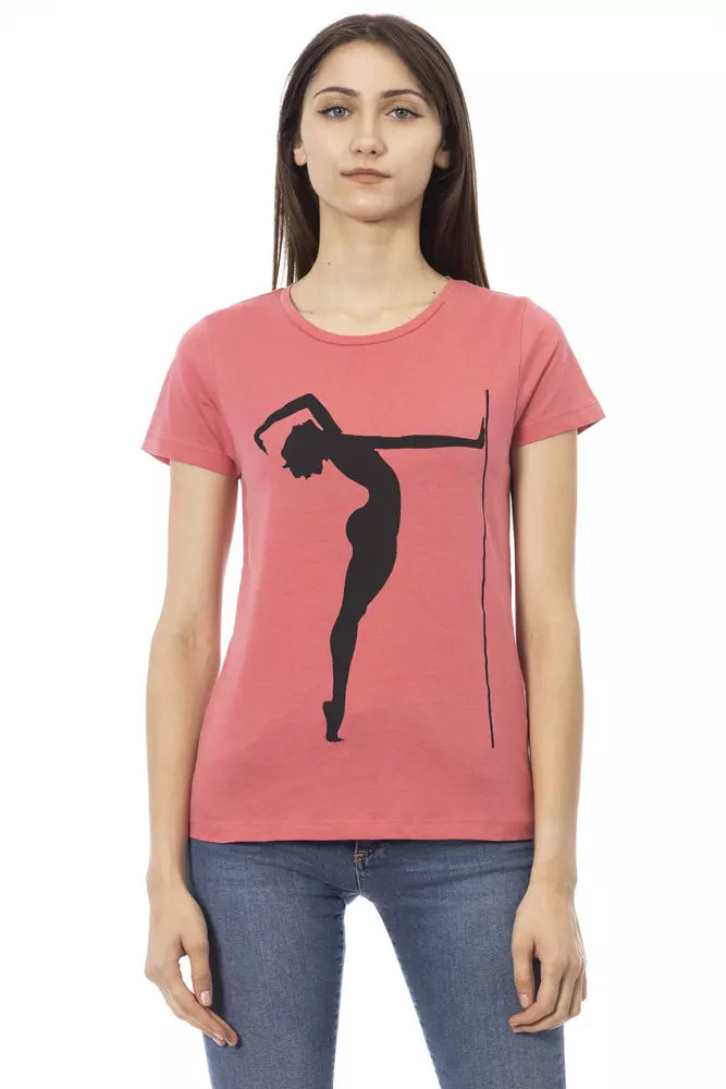 Trussardi Action Pink Cotton Women Top Trussardi Action