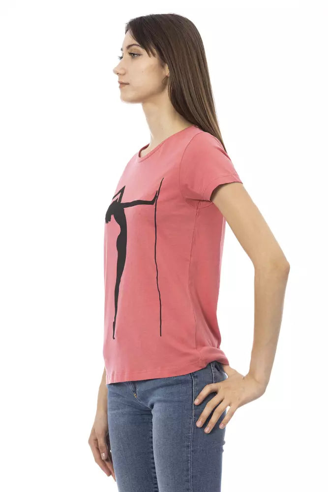 Trussardi Action Pink Cotton Women Top Trussardi Action