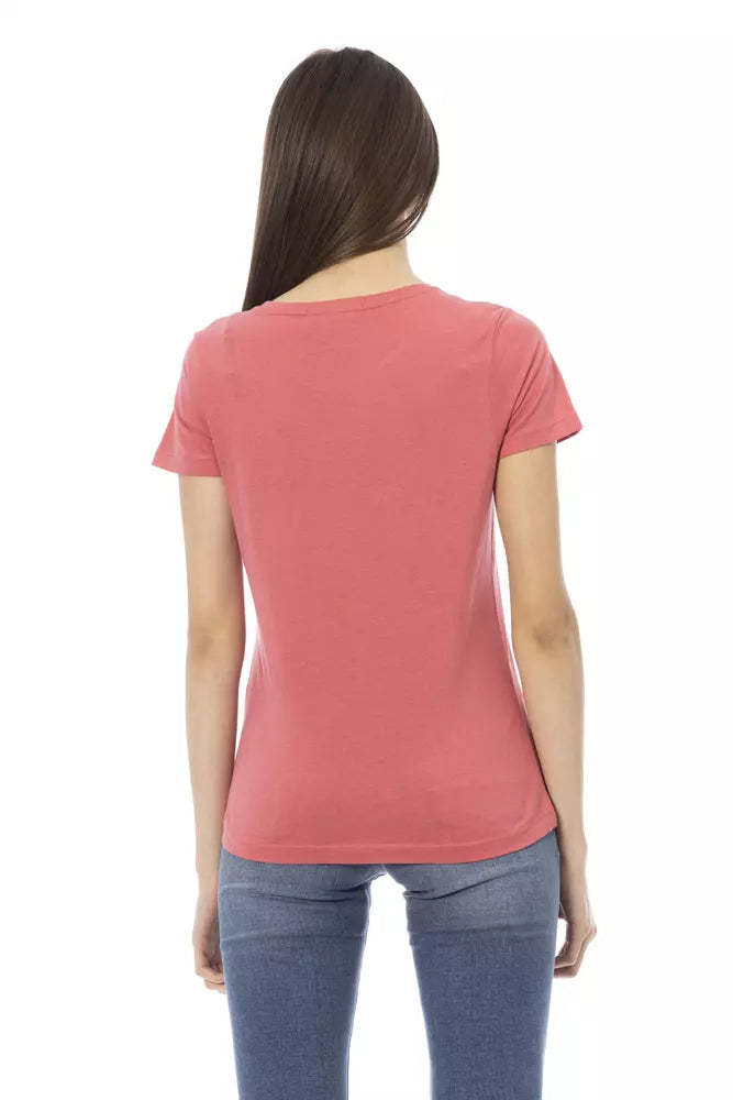 Trussardi Action Pink Cotton Women Top Trussardi Action