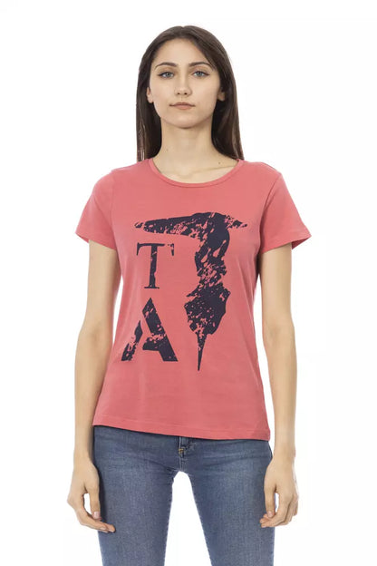 Trussardi Action Pink Cotton Women Top Trussardi Action