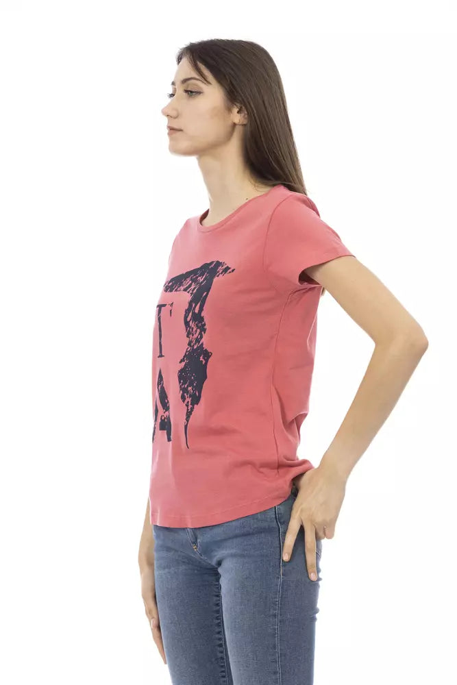 Trussardi Action Pink Cotton Women Top Trussardi Action