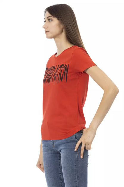 Trussardi Action Red Cotton Women's Top Trussardi Action