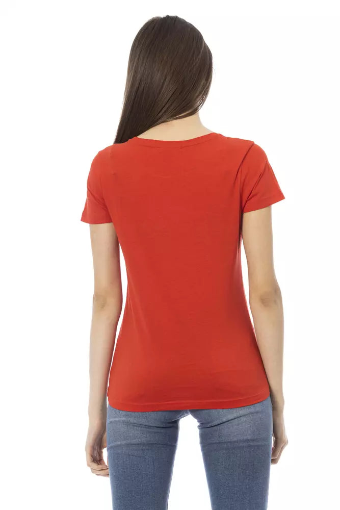 Trussardi Action Red Cotton Women's Top Trussardi Action