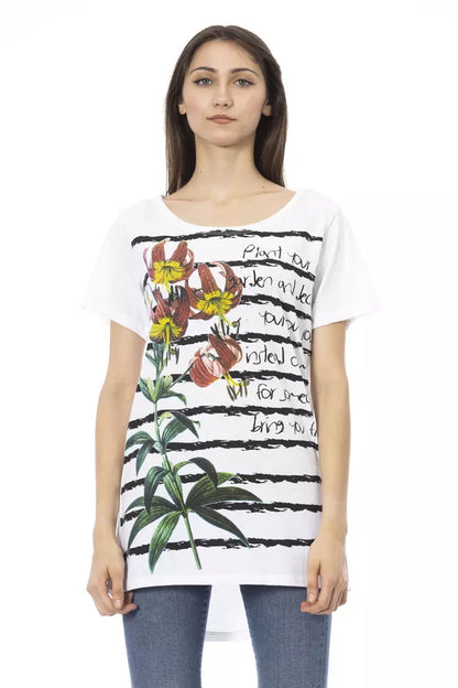 Trussardi Action White Cotton Women Top Trussardi Action