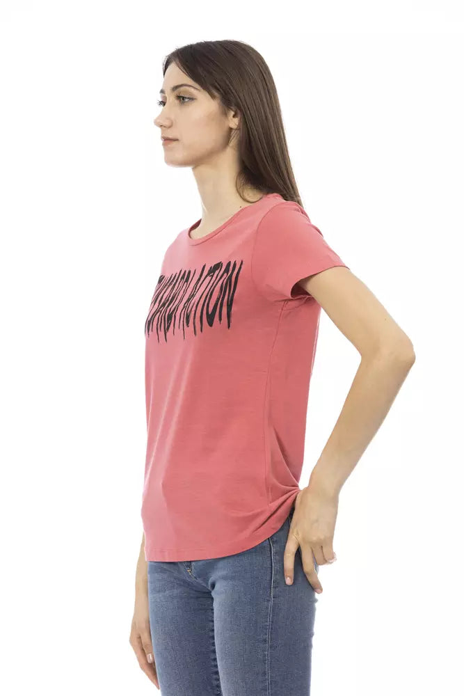 Trussardi Action Pink Cotton Women Top Trussardi Action