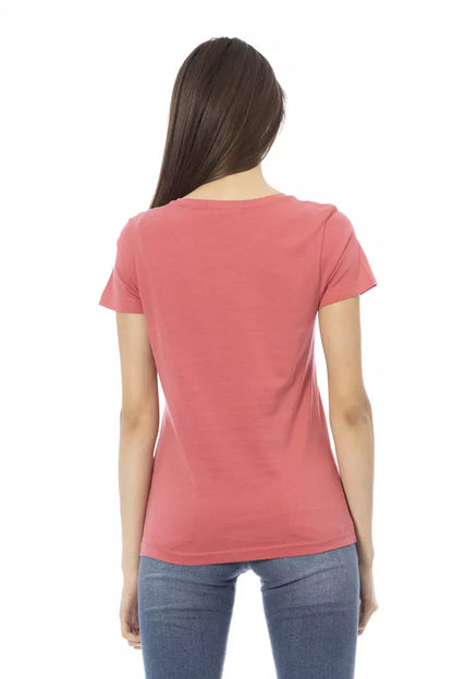 Trussardi Action Pink Cotton Women Top Trussardi Action