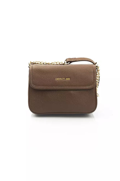 Cerruti 1881 Brown Leather Women Crossbody Bag Cerruti 1881