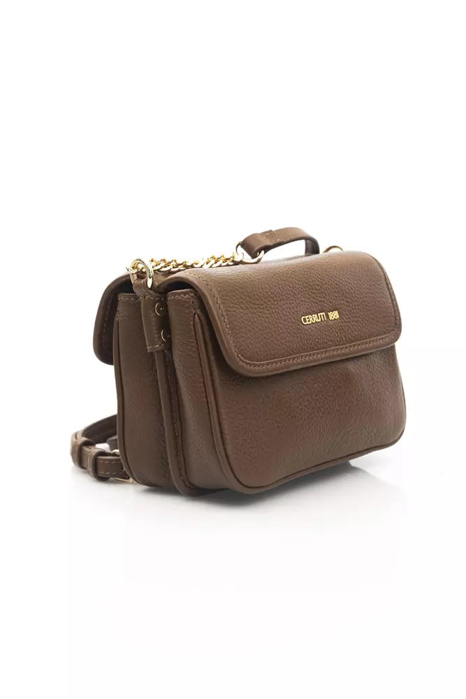 Cerruti 1881 Brown Leather Women Crossbody Bag Cerruti 1881