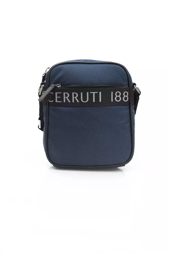 Cerruti 1881 Blue Nylon Men Messenger Bag Cerruti 1881