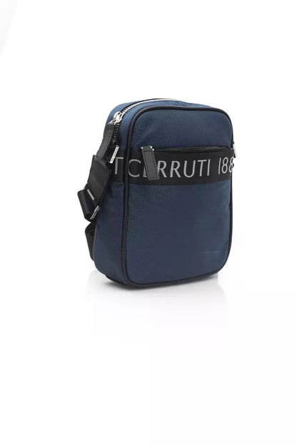 Cerruti 1881 Blue Nylon Men Messenger Bag Cerruti 1881