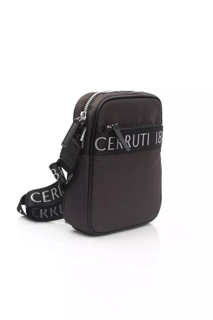 Cerruti 1881 Brown Nylon Men Messenger Bag Cerruti 1881