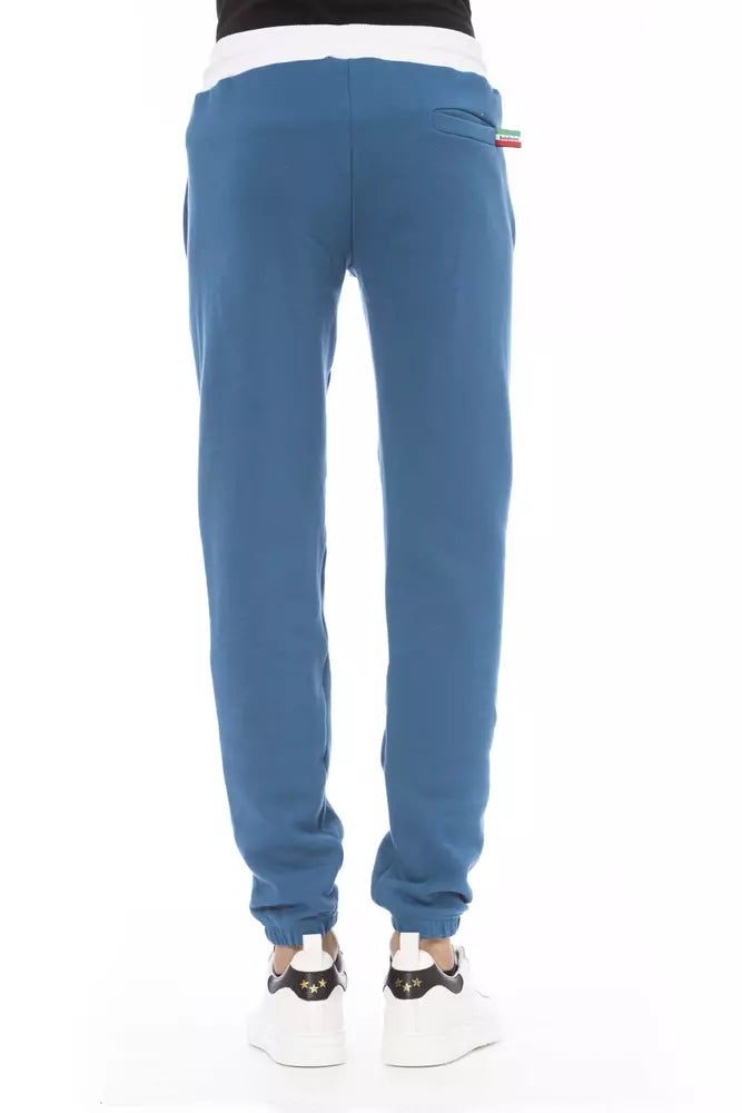 Baldinini Trend Blue Cotton Men Pants